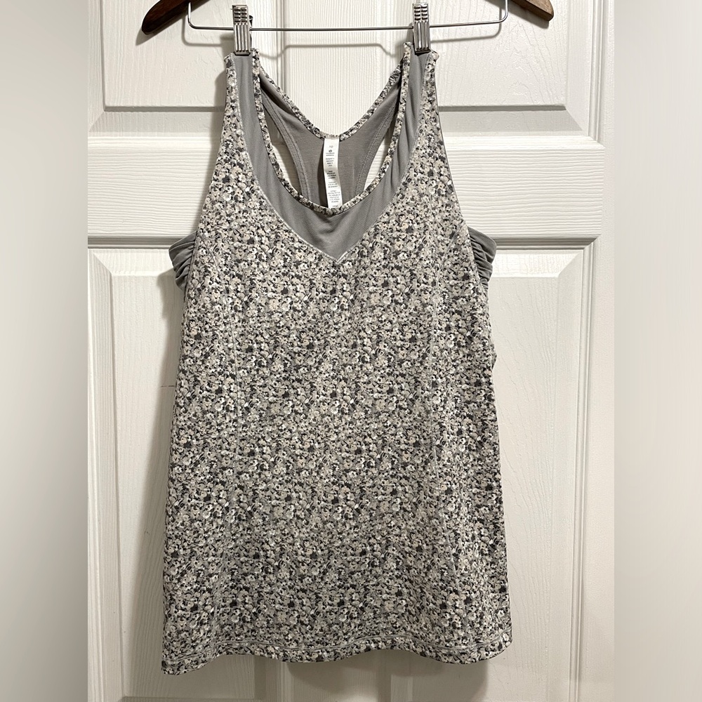 lululemon athletica Gray Patterned Tank Top